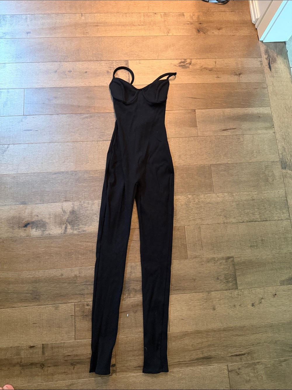 🎉naked wardrobe Black Sculpting Bustier Jumpsuit
